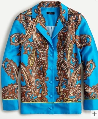 Camisa con botones J.Crew drapeada talla XL nueva con etiquetas Foto 1 de 4