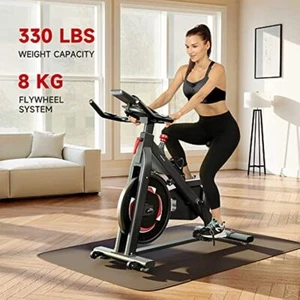 150kg Heimtrainer LCD Indoor Cycling Fitness Bike Fahrrad Trimmrad Beintrainer - Bild 1 von 7