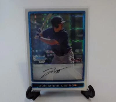 2009 Bowman Prospects Jon Mark Owings Refractor Card /299 - Image 1 of 3