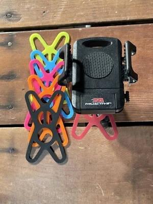 Truactive Premium Bicycle Handlebar Univ 4”-7” Cell Phone Mount Very Nice C PICS - Image 1 of 4