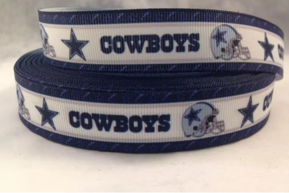 Cowboys Ribbon - 7/8" Grosgrain Ribbon - Football Ribbon - Dallas Cowboys - Image 1 of 1