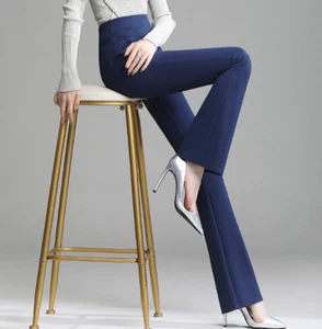 Lady Skinny High Waist Casual Business Workwear Suit Office Pants Trousers S-4XL - Picture 1 of 11