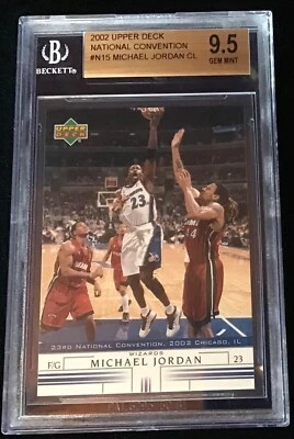 2002 MICHAEL JORDAN #N15 Upper Deck National Convention BGS 9.5 (2 10’s) - Image 1 of 3