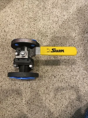 SHARPE CARBON STEEL FULL PORT LOCKING BALL VALVE - 150 LBS FLANGED ENDS, 1" - Image 1 of 4