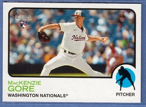 Tarjeta de novato MacKenzie Gore 2022 Topps Heritage número alto #565 nacionales QTY de radiocontrol - Imagen 1 de 2