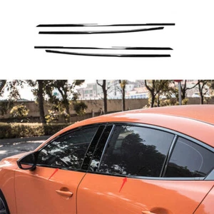 Tiras decorativas de moldeo de ventana para Mazda 3 Axela 2020-2022 negro titanio - Imagen 1 de 6