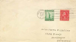 MacARTHUR POST OFFICE FDC - on 3c Postal Stationery - Picture 1 of 1