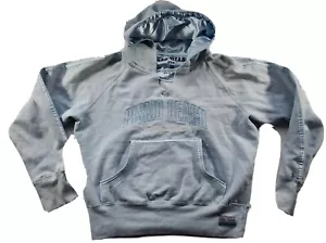 Pismo Beach Baby blau Hoodie bestickt Logo Satin gestreift MÄDCHEN Medium - Bild 1 von 7