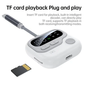Multipoint Bluetooth-compatible 5.4 Audio Transmitter Receiver Wireless Adapter - Photo 1/13