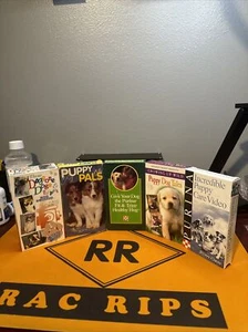 5 Vintage Dogs And Puppies VHS - Picture 1 of 6