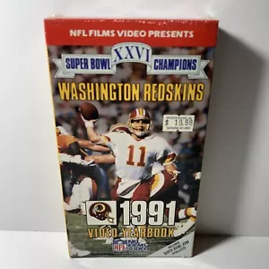 Super Bowl XXVI - NFC 1991 Champion Video Yearbook (VHS, 1992, Washington) NOS - Picture 1 of 7