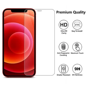 Protector de pantalla de vidrio templado para iPhone 13 12 11 PRO XR XS X Max cubierta completa - Imagen 1 de 5