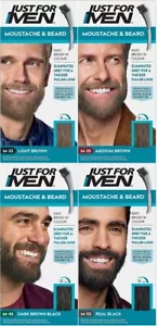 3 Pack Just For Men Colour Dye Gel Moustache and Beard - Genuine - Picture 1 of 60