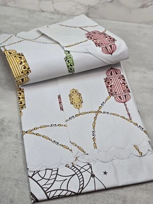 Outdoor Waterproof 54x86 Multi-colored Boho Hippie Rectangular Tablecloth Moon - Image 1 of 4