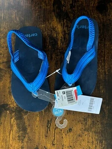 Carter's Flip Flop Sandals for Toddler boy size L 9/10 NEW WITH TAGS - Picture 1 of 2