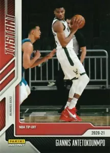 Panini Instant NBA 2020-21 Tip-Off Giannis Antetokounmpo #12 tarjeta SP - 1 de 617 - Imagen 1 de 5