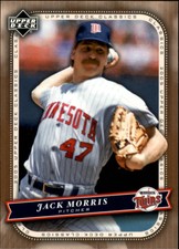 2005 (TWINS) Upper Deck Classics #47 Jack Morris
