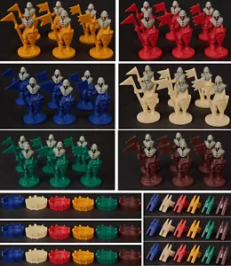 Siedler von Catan NEU alle Spielfiguren Städte und Ritter 100% Komplett "" - Bild 1 von 9