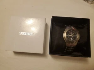 Seiko 7T62-0AS0 Titanium Alarm Chronograph Men's Quartz Watch - Picture 1 of 11