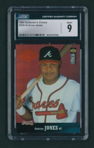 1997 Collector's Choice Andruw Jones #325 CGC 9 MINT ATLANTA BRAVES GREAT - Picture 1 of 2