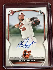 2023 Bowman AUTO NOAH DENOYER 1st Paper PPA-ND Orioles - Picture 1 of 2