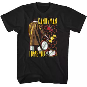 Candyman Scary Horrorfilm Spiegel Geschichte Buch Stil I DARE YOU Herren T-Shirt - Bild 1 von 5