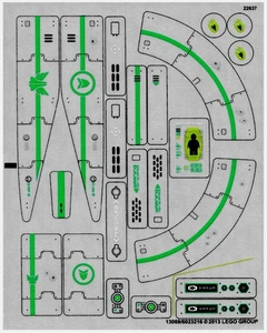 NUEVO Lego 70704 Hoja de Pegatinas SOLO Pegatinas Genuinas Piezas Juegos de Ladrillos - Imagen 1 de 1