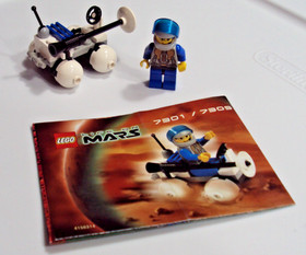 LEGO Space - Mars (7301/7309) -Rover.  Bricks, Minifig, Manual, no box. Free S/H
