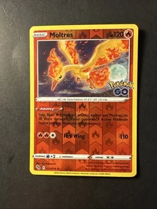 Juego Pokemon Go 2022 Nintendo reverso holográfico holográfico lámina Moltres 12/78 - Imagen 1 de 2
