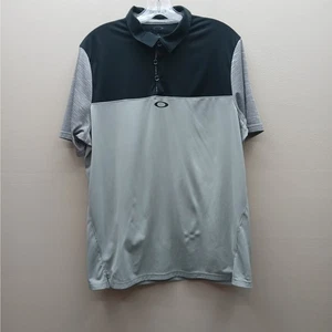 Oakley Regular Fit Performance Colorblock Poloshirt Grau Schwarz Größe M Golf - Bild 1 von 6