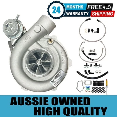 Billet Turbo+Oil Feed,Return&Water Line Kit For Ford Falcon BF XR6 Barra 4.0L - Image 1 of 4