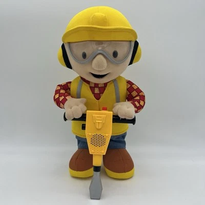 Vintage Y2K 2001 Hasbro Bob The Builder 12"  Jack Hammer Toy Plush TESTED Used - Image 1 of 4