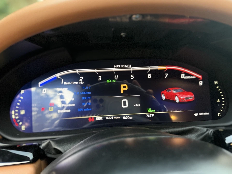 Velocímetro de instrumento digital LCD para Maserati GT GC GranTurismo 2007-2017 Foto 1 de 3