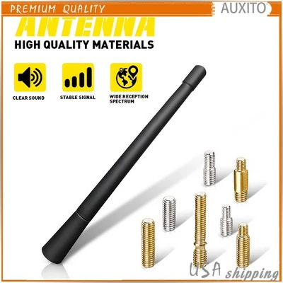 Mástil de antena negro corto de 7" radio AM/FM para Dodge Ram 1500 2500 3500 1999-2008 H Foto 1 de 4