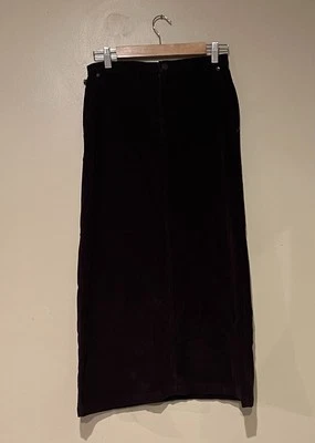 Polo Jeans Co Ralph Lauren Plum/Brown Corduroy Midi Pencil Skirt Equestrian Sz 2 - Image 1 of 4