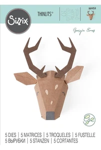 Origami Renna Natale Sizzix Thinlits Set di fustelle in metallo 664454 Georgie Evans - Foto 1 di 3