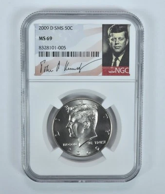 2009-D SMS Kennedy Half Dollar MS69 NGC Special Label - Image 1 of 4