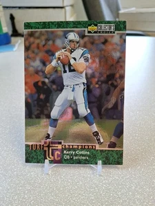 KERRY COLLINS 1997 UPPER DECK COLLECTOR'S CHOICE TURF CHAMPIONS JUMBO # TC1 - Picture 1 of 2
