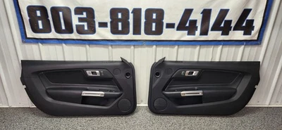 2015-2023 Ford Mustang GT V6 EcoBoost LH & RH Cloth Insert Door Panel SET OEM - Image 1 of 4