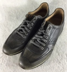 Magnanni Cristian Sneakers Mens 9 M Gray Leather Casual Lace Up Shoes 15745 - Picture 1 of 11