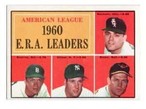 1961 Topps #46 AL ERA Leaders - Picture 1 of 1