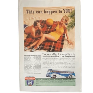 Vintage 1939 Greyhound Bus Lines This Can Happen to You Ad Advertisement - Picture 1 of 4