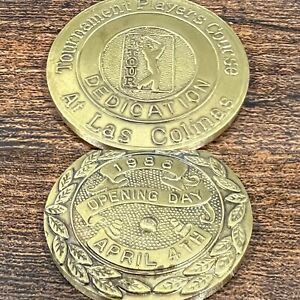 TPC Las Colinas Tournament Players Course 1986 Opening Day VTG Dedication Coin