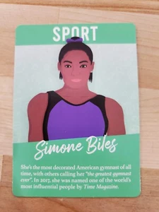 SIMONE BILES - SPORT - Girl Power Game card - Picture 1 of 2
