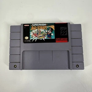 Super Mario All-Stars SNES Cleaned Tested New Battery - Picture 1 of 7