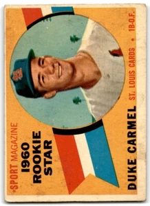 1960 TOPPS DUKE CARMEL RC ST. LOUIS CARDINALS #120 - Picture 1 of 2