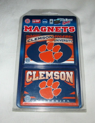 CLEMSON TIGERS 2-PACK MAGNET SET #02 - NEW Cover
