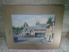 Vtg Castle Combe Art Signed By W Schneider "Prettiest Village In All Of England"