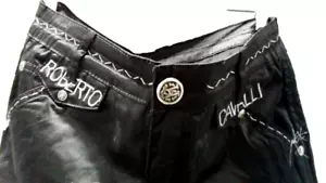 Roberto Cavalli Black Pants Women's - Waist 31" Inseam 32" - Picture 1 of 7