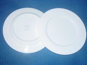 BLOCK 1998 ZEN 2 ROUND 8 3/8" WHITE SALAD PLATES PORCELAIN MODERN CHINA - Picture 1 of 4